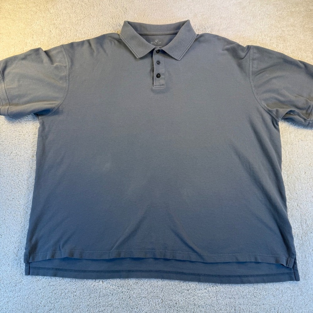 Red Head Originals Polo Shirt Mens XXL Short Sleeve Gray Cotton